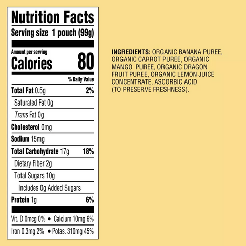 Good & Gather™ Organic Carrot Mango Baby Food Pouch, 3.5oz