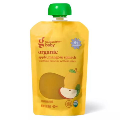 Good & Gather™ Organic Mango Spinach Baby Food Pouch, 3.5oz