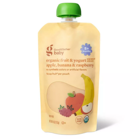 Good & Gather™ Organic Apple Banana Raspberry Yogurt Baby Food Pouch, 4oz