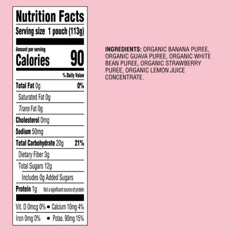 Good & Gather™ Organic Banana Guava White Bean & Strawberry Baby Food Pouch, 4oz