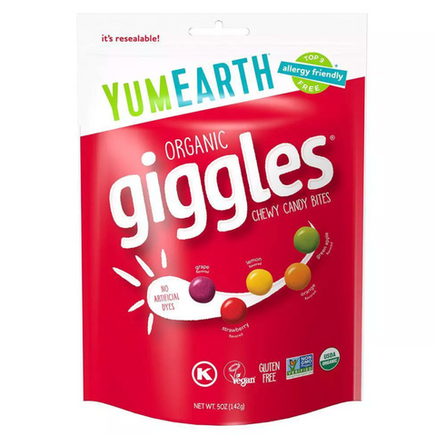 YumEarth Organic Giggles Candy, 5oz