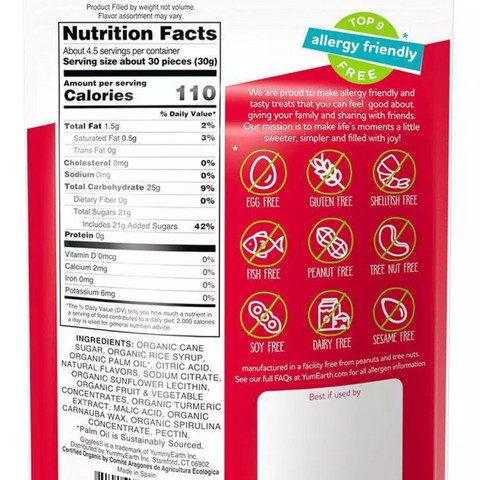 YumEarth Organic Giggles Candy, 5oz