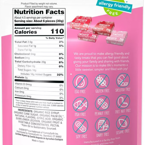 YumEarth Chewy Fruity Candy Reds, 5oz