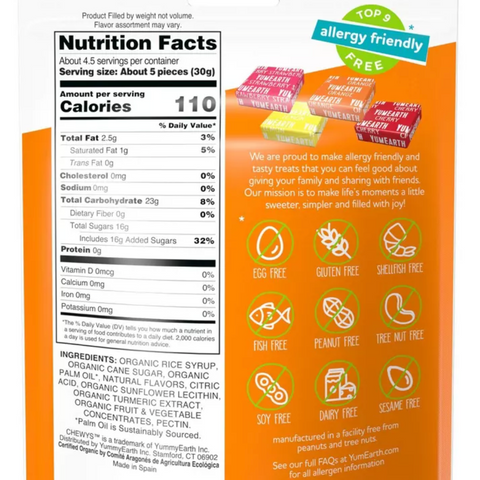 YumEarth Chewy Candy, 5oz