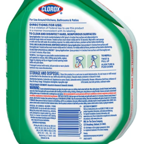 Clorox Clean-Up Multi-Surface All Purpose Cleaner with Bleach, Original, 32 fl oz