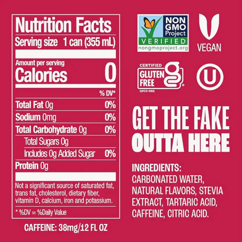 Zevia Zero Sugar Soda, Dr. Zevia, 12 fl oz. 12 Count