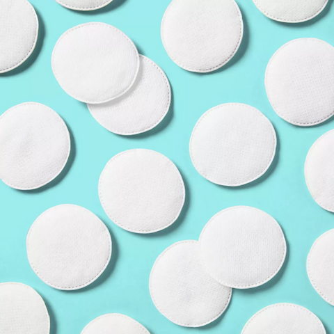 up&up™ Basic Cotton Rounds Nail Polish and Makeup Remover Pads, 30 Count