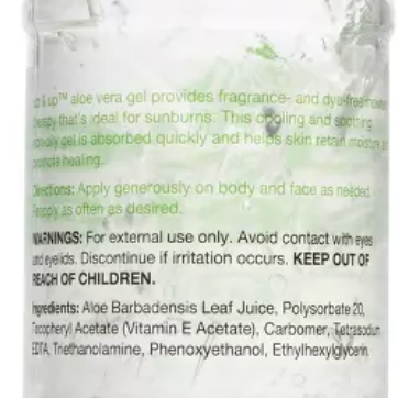 up&up™ Clear Aloe Vera Gel, 16oz