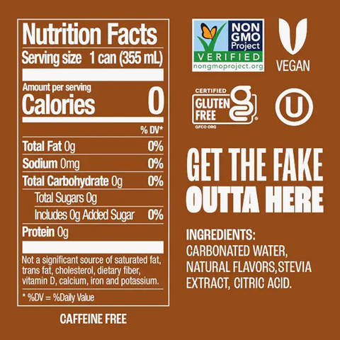 Zevia Zero Sugar Soda, Creamy Root Beer, 12 fl oz. 12 Count
