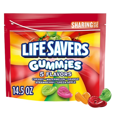 Life Savers 5 Flavors Gummy Candy, Sharing Size, 14.5 oz