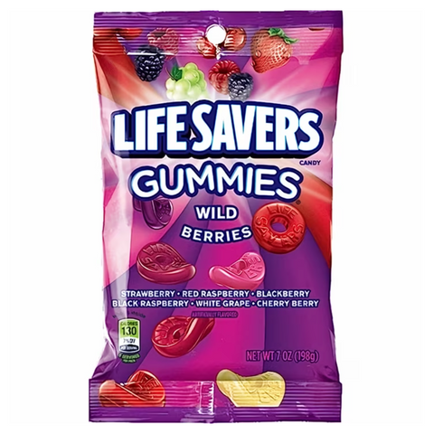 Life Savers Gummies, Wild Berries Fruit Gummy Candy, 7 oz