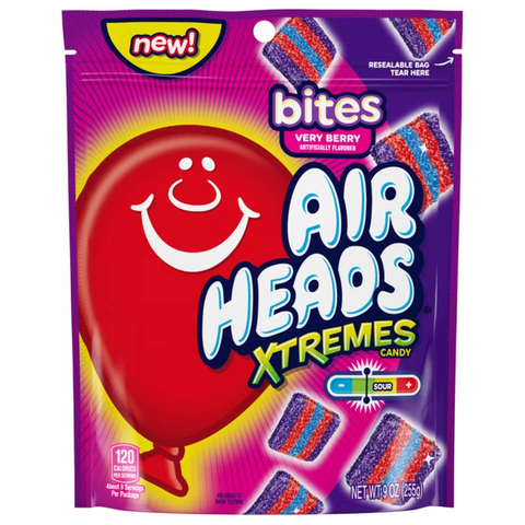 Airheads Xtremes Belts Candy, Very Berry, 9 oz