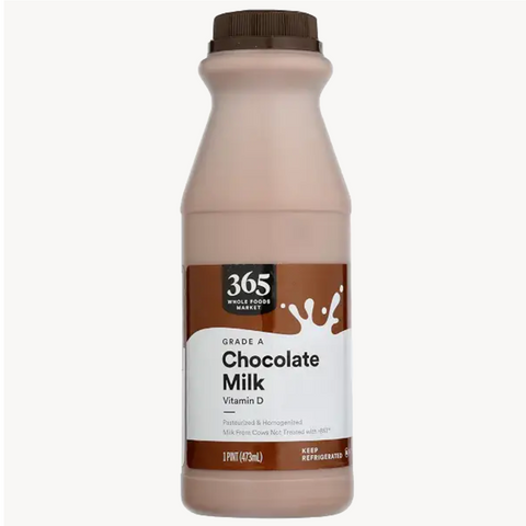 365 Whole Chocolate Milk, 1 pint, 16 fl oz