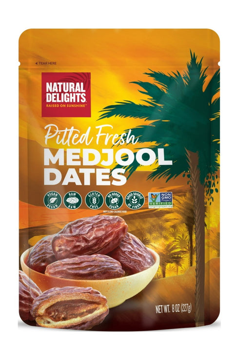 Natural Delights Pitted Medjool Dates, 8 oz