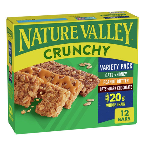 Nature Valley Crunchy Granola Bars, Variety Pack, 12 Bars