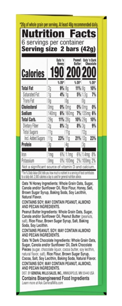 Nature Valley Crunchy Granola Bars, Variety Pack, 12 Bars