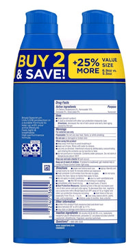 Coppertone SPF 50, Sport Sunscreen Spray, 6.9 oz, Twin Pack 13.8 total oz.