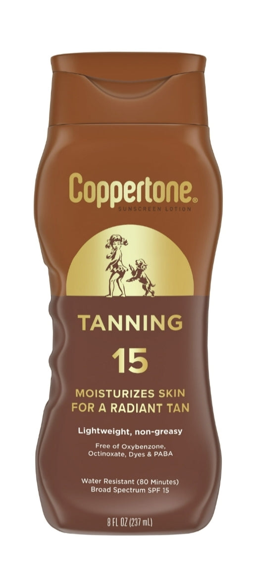 Coppertone Tanning SPF 15 Lotion, 8 oz.