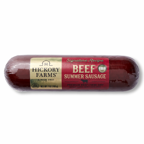 Hickory Farms Summer Sausage, Beef, Semi-Dry, 7 oz