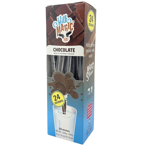 Milk Magic Straws, Chocolate, 24 Count