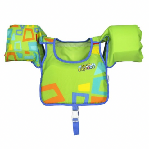 Bestway Swim Safe ABC AquaStar Fabric Kids Swim Pal (Green)