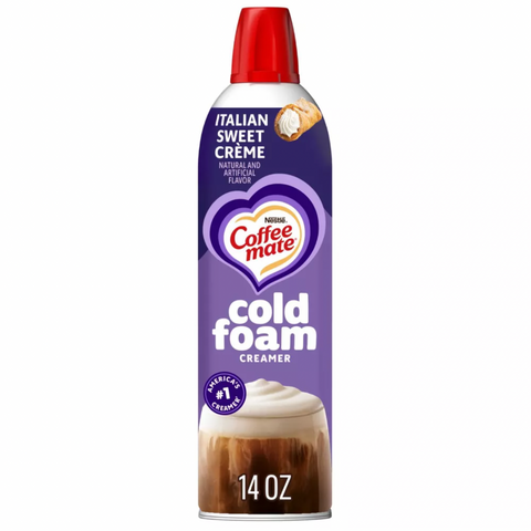 Coffee Mate Cold Foam Sweet Creme Coffee Creamer, 14 fl oz