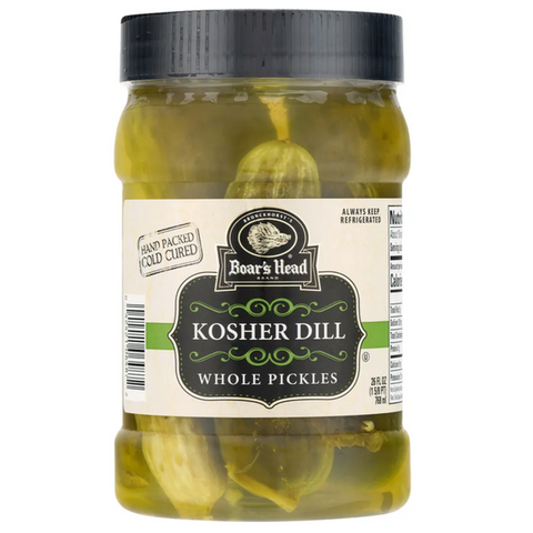 Boar's Head Whole Pickles Kosher Dill, 26 fl oz