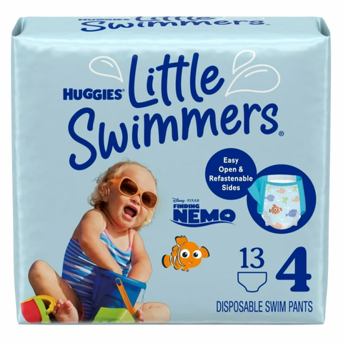 Huggies Little Swimmers Swim Diapers, Size 4 Medium, 13 Ct