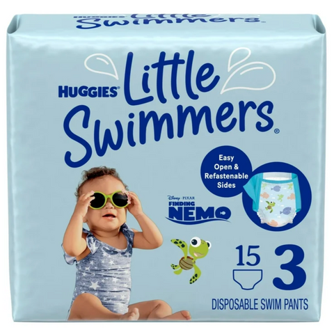 Huggies Little Swimmers Swim Diapers, Size 3 Small, 15 Ct