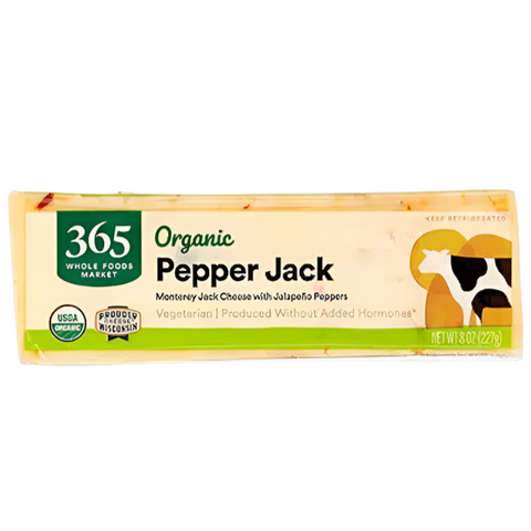 365 Organic Pepper Jack Cheese Cheese Bar, 8 oz