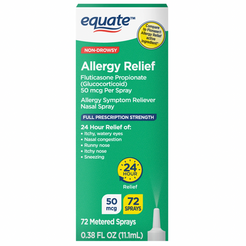 Equate Non-Drowsy Allergy Relief Nasal Spray, 50 mcg, 0.38 fl oz