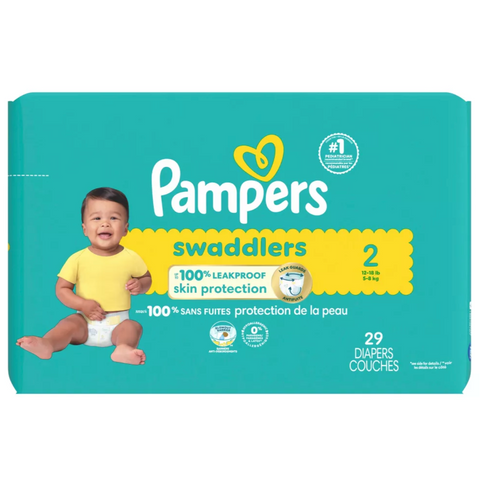 Pampers Swaddlers Diapers - Size 2, 29 Count