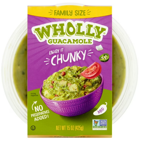 Wholly Guacamole Chunky Bowl, Family Size, 15 oz