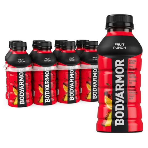 BodyArmor Fruit Punch Electrolyte Sports Drink, 12 fl oz, 8 Ct