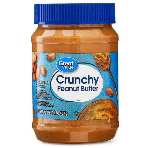 Great Value Crunchy Peanut Butter, 16 oz