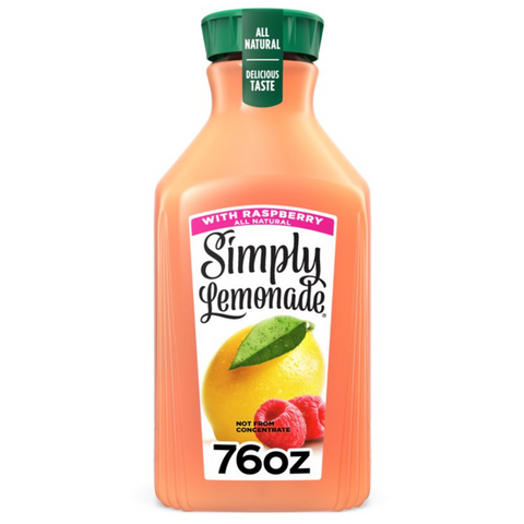 Simply Lemonade with Raspberry, 76 fl oz