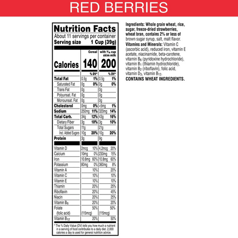 Special K Red Berries Cereal Family Size 15.6 oz