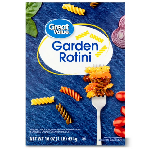 Great Value Garden Rotini Pasta, 16 oz