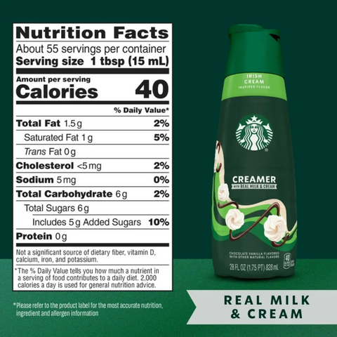 Starbucks Irish Cream Coffee Creamer, 28 fl oz