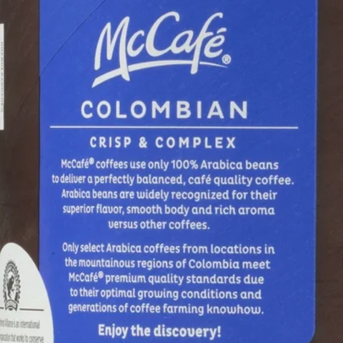 McCafe Colombian Ground Coffee, Medium Roast, 30 oz