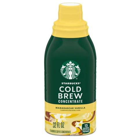 Starbucks Cold Brew Coffee, Madagascar Vanilla, 32 oz