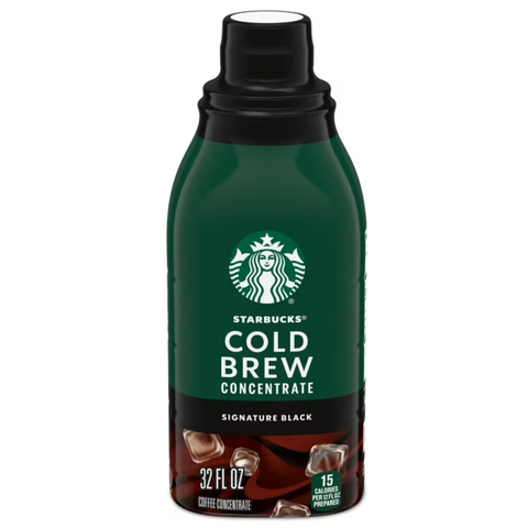 Starbucks Cold Brew Coffee, Signature Black, 32 oz