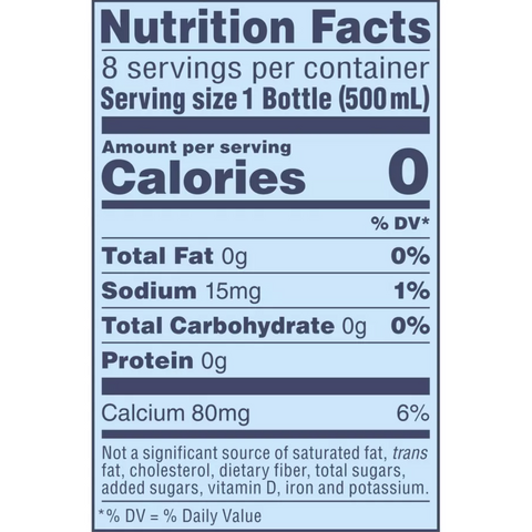 SanPellegrino Sparkling Natural Mineral Water, Glass Bottles, 16.9 fl oz, 8 Count