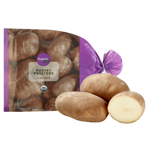 Marketside Organic Russet Potatoes, 3 lb Bag