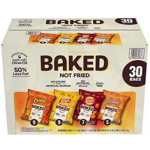 Frito-Lay Baked Mix Variety Pack Chips and Snacks, 30 Count