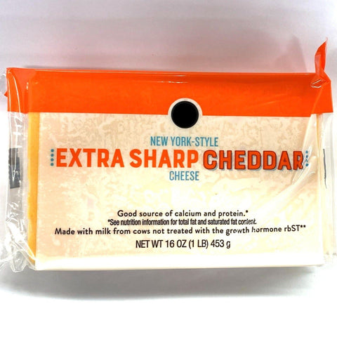 Store Brand Extra Sharp Cheddar Chunk Cheese, 16oz