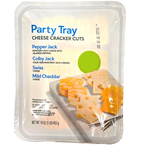 Store Brand Assorted Party Tray Sliced Cheese, 16oz.