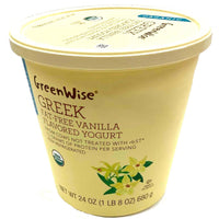 Organic Store Brand Organic Greek Fat-Free Yogurt, Vanilla Flavored, 24 oz