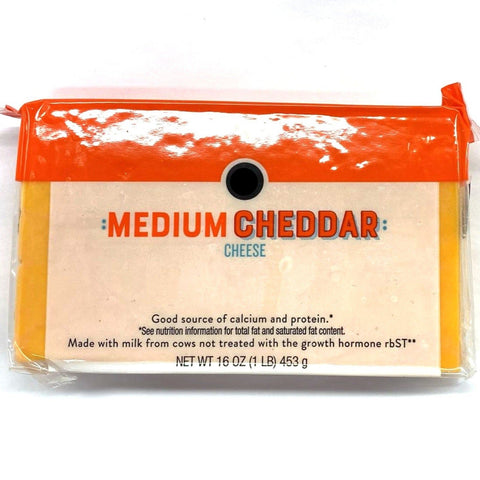 Store Brand Medium Cheddar Chunk Cheese, 16oz