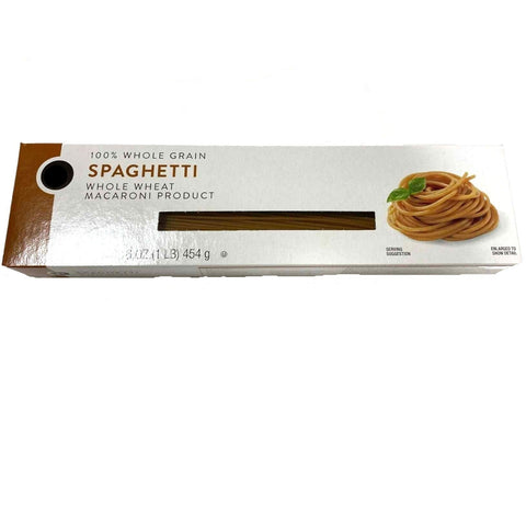 Store Brand 100% Whole Wheat Spaghetti, 16 oz